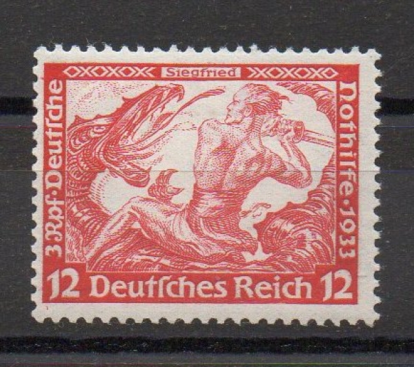 Michel Nr. 504 B, Deutsche Nothilfe 12 + 3 Pf. postfrisch, geprüft BPP.